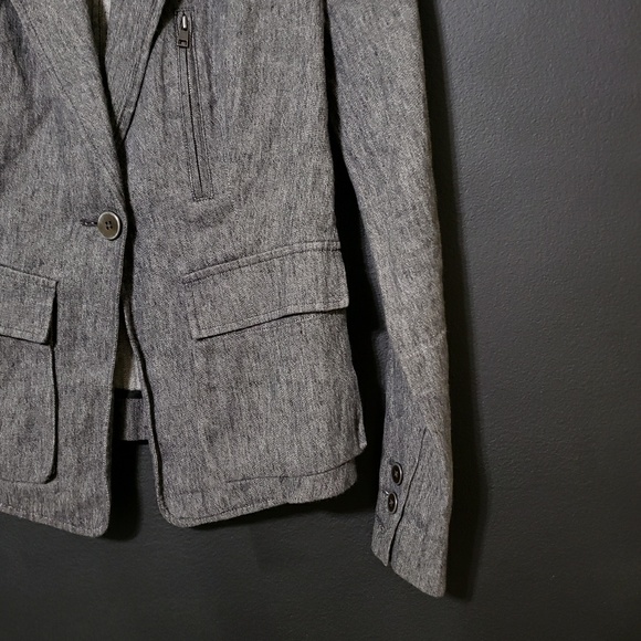 VINCE Gray Stonewashed Blazer - Picture 4 of 5
